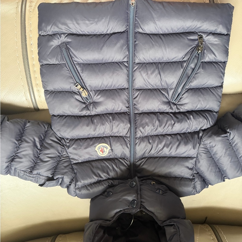 Moncler toddler puffer coat with hood